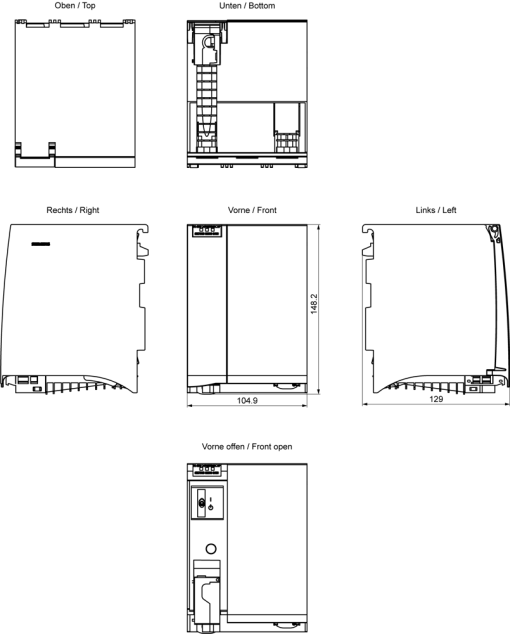 SIMATIC S7-1500 PS 60 W 244860 V DC HF