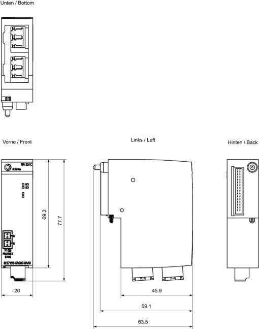 SIMATIC ET 200SP BA 2x LC