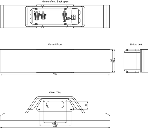 SIMATIC HMI Extension Unit 19" hardwired 10 installation positions