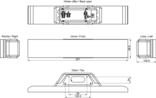 SIMATIC HMI Extension Unit 22" hardwired 12 installation positions