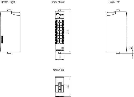 SIMATIC ET 200SP PotDis TB BR-W, PU 1