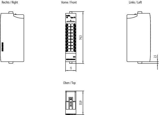 SIMATIC ET 200SP PotDis TB P2-B, PU 1