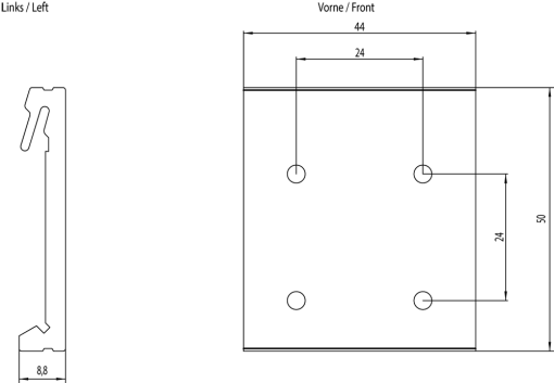 SIMATIC IPC Mounting set standard rail