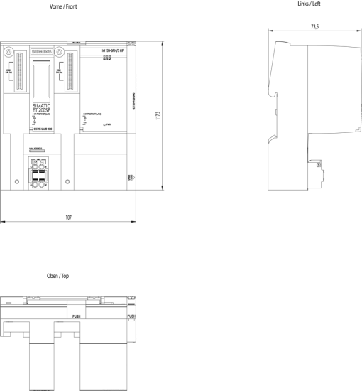 SIMATIC ET 200SP IM 155-6 PN3 HF With server module