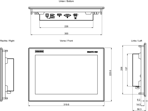 SIMATIC IPC IFP1200 Basic 12" touch