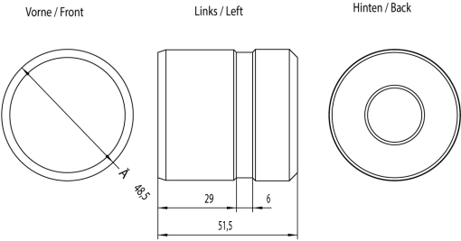 SIMATIC HMI round tube cap for PRO devices