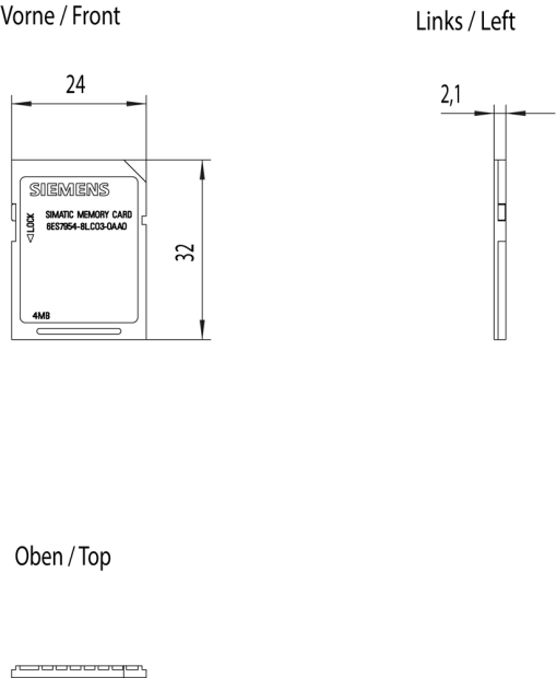 SIMATIC S7 Memory card 4 MB For S7-1x00 CPU