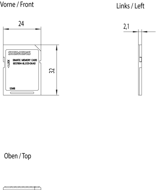 SIMATIC S7 Memory card 12 MB For S7-1x00 CPU