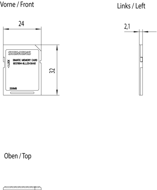 SIMATIC S7 Memory card 256 MB For S7-1x00 CPU