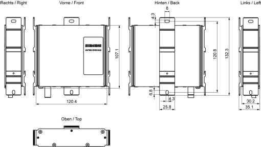 SIMATIC HMI Transceiver unit ext. 0 ... 45 C