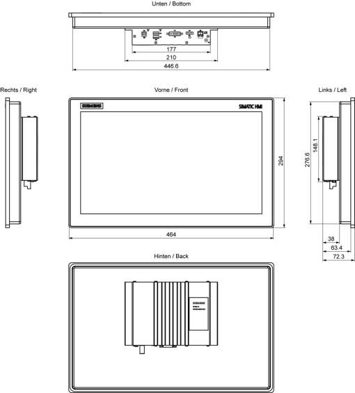 SIMATIC IPC IFP1900 V2 19" multi-touch