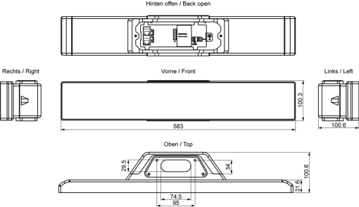 SIMATIC HMI Extension Unit 24" PROFIsafe 12 installation positions