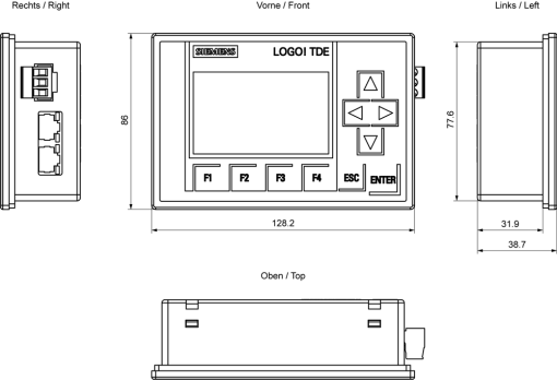 LOGO! Text display 6-line For LOGO! 8