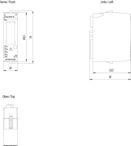 SIMATIC ET 200SP AI Energy Meter RC ST