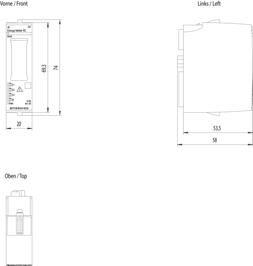 SIMATIC ET 200SP AI Energy Meter RC HF