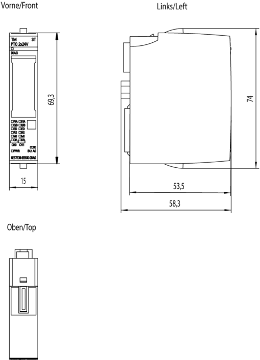 SIMATIC ET 200SP TM PTO 2x24V 2 channels, up to 200 kHz
