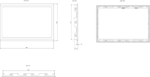 SIMATIC HMI Adapter frame 19" touch widescreen