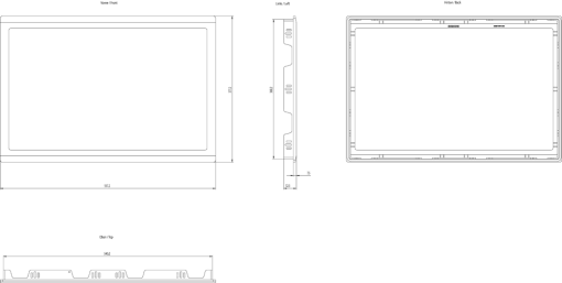 SIMATIC HMI Adapter frame 22" touch widescreen