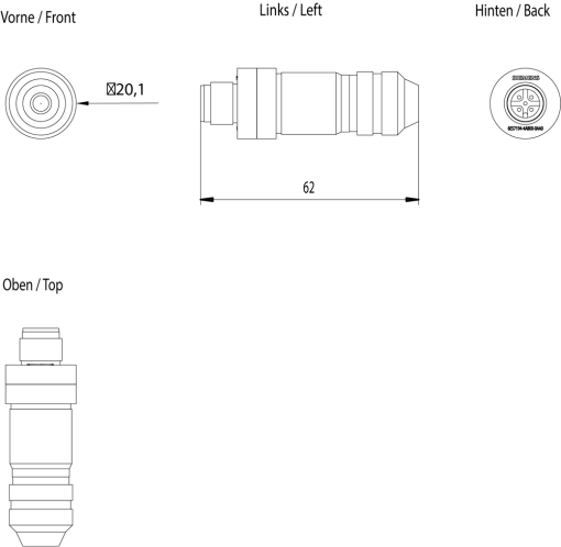 SIMATIC DP Compensation connector M12