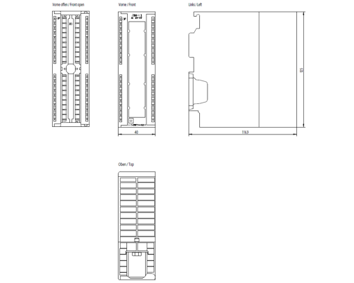 SIMATIC S7-300 SM 331, AI UI 8x16 bit