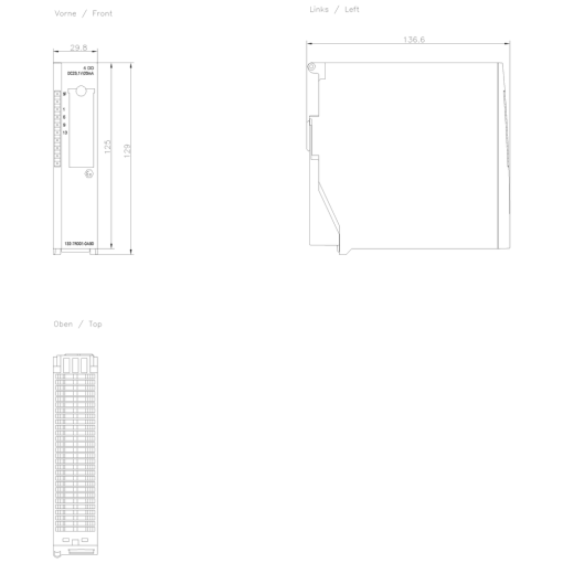 SIMATIC ET 200iSP 4DQ 23.1 V DC20 mA SHUT DOWN "H"
