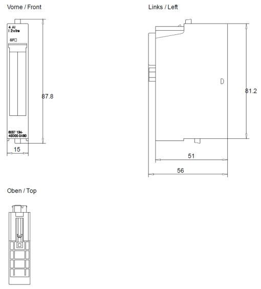 SIMATIC ET 200S 4AI I 2WIRE ST