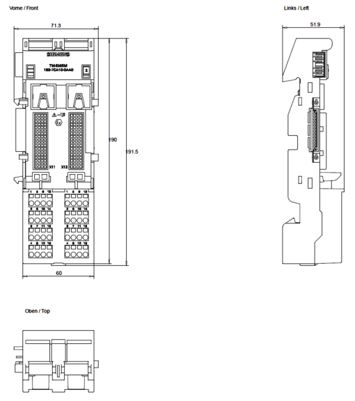 SIMATIC ET 200iSP TM-EMEM60S Spring terminals