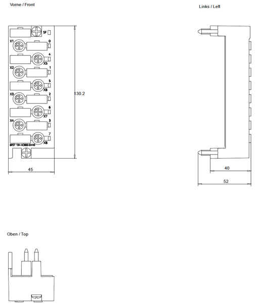 SIMATIC ET 200pro CM IO 8x M12