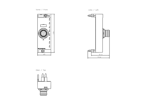 SIMATIC ET 200pro CM IO 1x M23