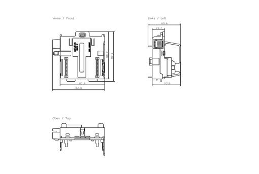 SIMATIC ET 200M BM 1x80 For one 80 mm IO module