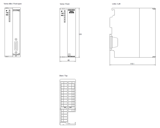 SIMATIC S7-300 CP 340 RS 422  485 ASCII, 3964R, printer