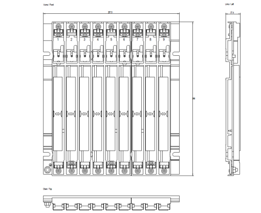 SIMATIC S7-400 ER2 With 9 slots, sheet steel For configuring S7-400 expansion...