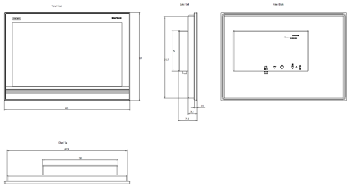 SIMATIC IPC IFP1900 19" multi-touch, Ethernet