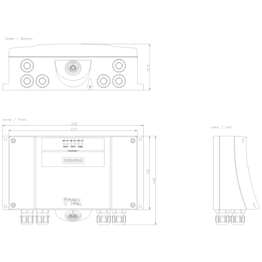 SIMATIC HMI PN Basic connection box For Mobile Panel 177277 PROFINET