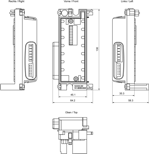 SIMATIC ET 200pro 16DI 24 V DC