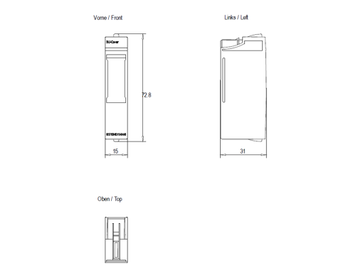 SIMATIC ET 200SP BU cover 15 mm PU 5