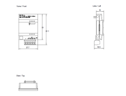 SIMATIC S7-1200 SB 1231, AI 1x12 bit