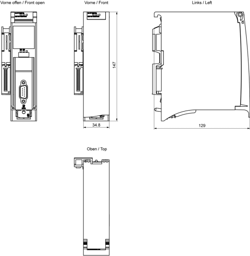 SIMATIC S7-1500 CM PtP RS 232 BA Freeport, 3964R, USS