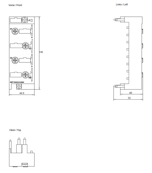SIMATIC ET 200pro CM IO 4x M12P