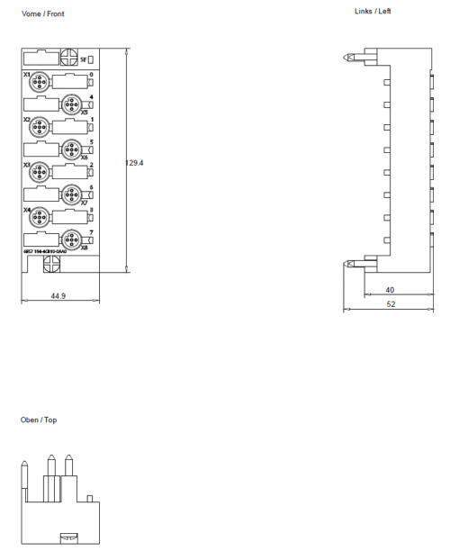 SIMATIC ET 200pro CM IO 8x M12P