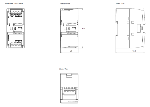 SIMATIC S7-1200 SM 1231, AI 4x16 bit TC
