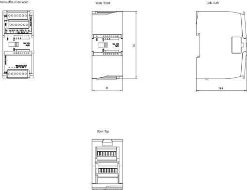 SIMATIC S7-1200 SM 1234, AI 4x13 bitAQ 2x14 bit