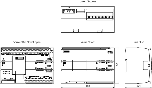 SIMATIC S7-1200 CPU 1217C DCDCDC 14DI  10DQ  2AI  2AQ