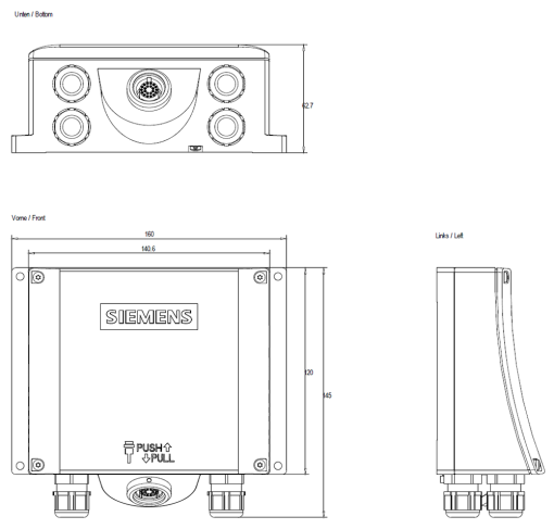 SIMATIC HMI DP Plus connection box For Mobile Panel 177277 MPIPROFIBUS