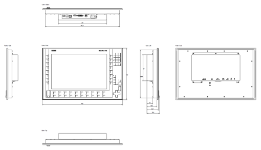 SIMATIC IPC IFP1500 15" Touch and Key, extended