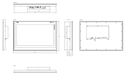 SIMATIC IPC IFP2200 22" display, extended