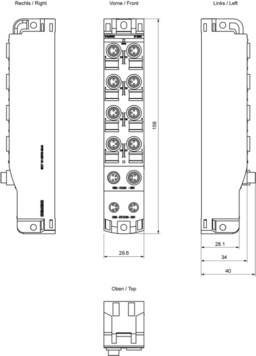 SIMATIC ET 200AL DI 8x24VDC 8x M8