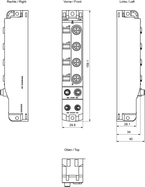 SIMATIC ET 200AL AI 4xUIRTD 4x M12