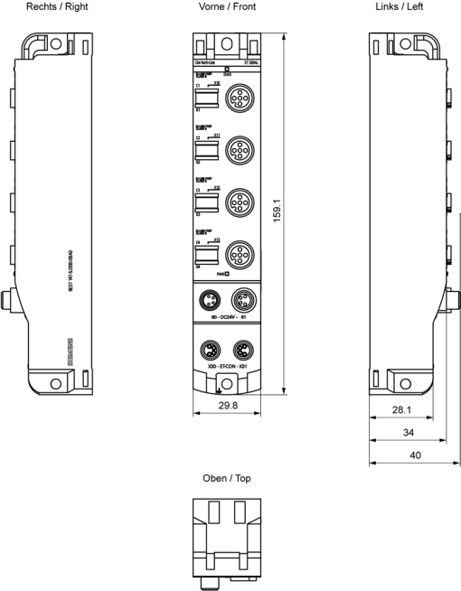 SIMATIC ET 200AL CM 4x IO-Link 4x M12