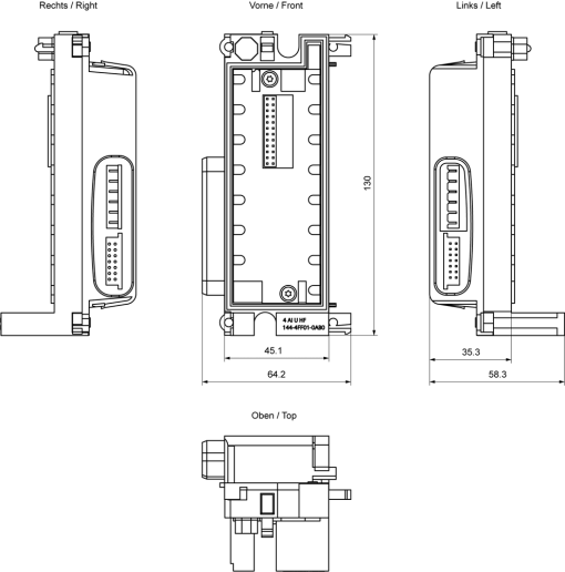 SIMATIC ET 200pro 4AI U HF